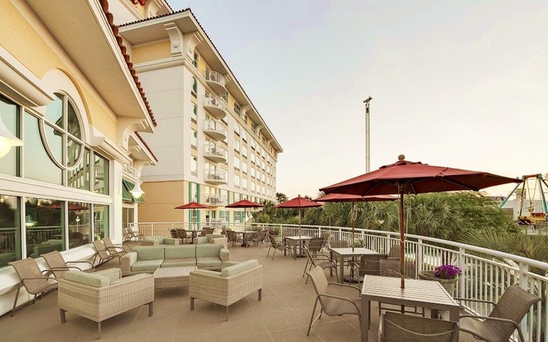Hampton Inn terrace